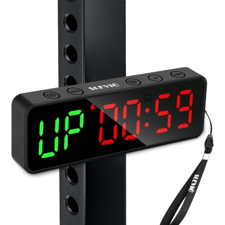 Pequeño cronómetro para gimnasio, cronómetro magnético para entrenamientos