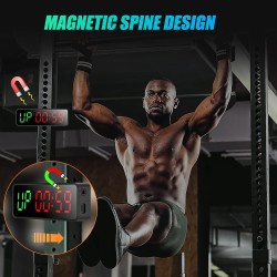Pequeño cronómetro para gimnasio, cronómetro magnético para entrenamientos