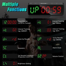 Pequeño cronómetro para gimnasio, cronómetro magnético para entrenamientos