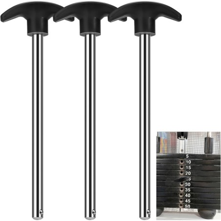 3 pasadores para apilar pesas |Seguros de usar y resistentes