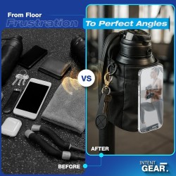 Bolsa magnética de gimnasio con soporte magnético para teléfono para miembros del gimnasio