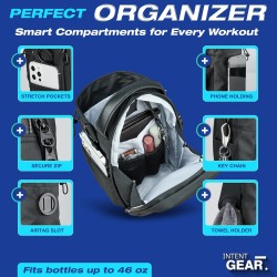 Bolsa magnética de gimnasio con soporte magnético para teléfono para miembros del gimnasio