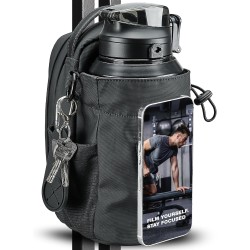 Bolsa magnética de gimnasio con soporte magnético para teléfono para miembros del gimnasio