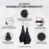 DMoose Hanging Ab Straps for Pull Up Bar & Abdominal Muscle Building, Rip Resistant and Padded Arm Support for Ab Workout, Ab