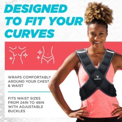 Empower - Chaleco con peso para mujeres | Chaleco de 8 libras para perder peso