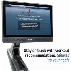 Máquina de remo fitness profesional con pantalla giratoria HD inmersiva de 22 pulgadas