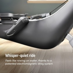 Máquina de remo fitness profesional con pantalla giratoria HD inmersiva de 22 pulgadas