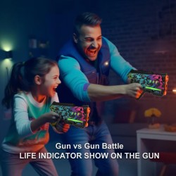 Juego de 2 pistolas de Laser tag | Juego de dos pistolas y contador de vidas laser