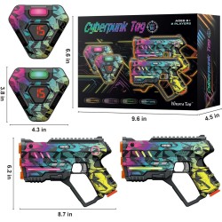 Juego de 2 pistolas de Laser tag | Juego de dos pistolas y contador de vidas laser