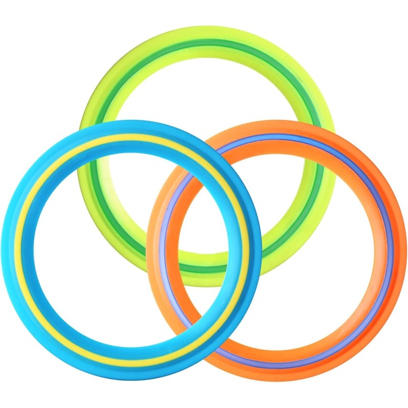 Juego de discos voladores | Kit de 3 para deportes al aire libre Juego de discos voladores | Kit de 3 para deportes al aire libre