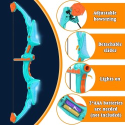 Juego de 2 arcos y flechas para niños | Con flechas y objetivos incluidos