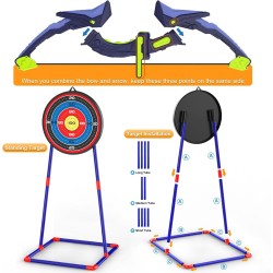Juego de 2 arcos y flechas para niños | Con flechas y objetivos incluidos