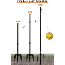 Garbuildman Tetherball de 10ft | Juego de pelota y cuerda para el aire libre