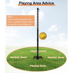 Garbuildman Tetherball de 10ft | Juego de pelota y cuerda para el aire libre