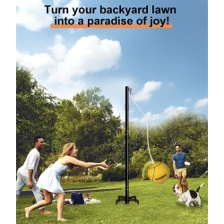 Garbuildman Tetherball de 10ft | Juego de pelota y cuerda para el aire libre