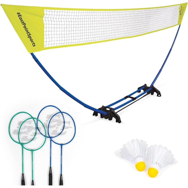 EastPoint Set de bádminton deportivo de fácil configuración EastPoint Set de bádminton deportivo de fácil configuración