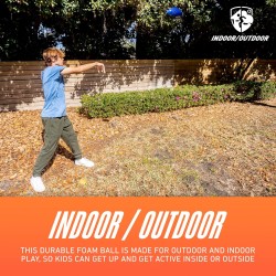 NERF Fútbol de espuma para niños, pelota de espuma suave Pro Grip juvenil