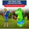 Saco de boxeo inflable de dinosaurio para niños | Liviano y facil de armar