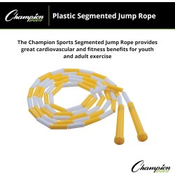 Champion Sports Cuerdas de salto | Segmentada con plastico