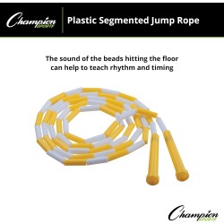 Champion Sports Cuerdas de salto | Segmentada con plastico