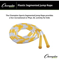 Champion Sports Cuerdas de salto | Segmentada con plastico