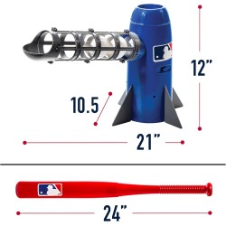 Entrenador de béisbol para niños Marca Franklin Sports MLB - Máquina de lanzar para niños