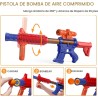 Juego deportivo y al aire libre con objetivo de disparo en movimiento y 2 pistolas de juguete