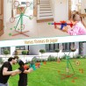 Juego deportivo y al aire libre con objetivo de disparo en movimiento y 2 pistolas de juguete