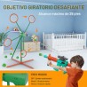 Juego deportivo y al aire libre con objetivo de disparo en movimiento y 2 pistolas de juguete