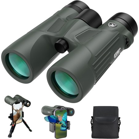 Binocular Gosky Prismáticos HD para adultos con adaptador de teléfono