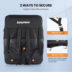 Asientos de estadio con calefacción de 21 pulgadas para gradas con soporte trasero