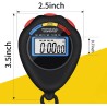 Paquete de 6 cronómetros electrónicos digitales multifuncionales deportivos