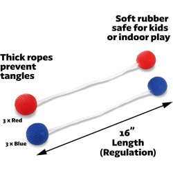 GoSports Juego de lanzamiento de escalera para interiores y exteriores con 6 bolas