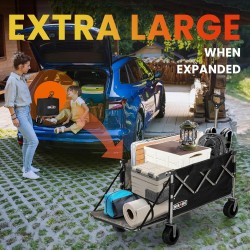 Carro plegable con portón trasero marca Overmont