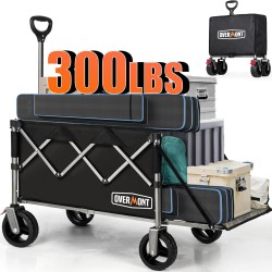 Carro plegable con portón trasero marca Overmont