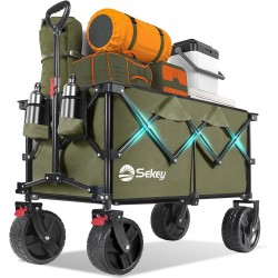 Carro plegable con ruedas grandes todoterreno para playa