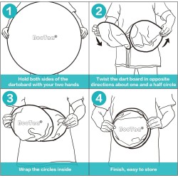 BooTaa Tablero de dardos grande de 29 pulgadas para niños