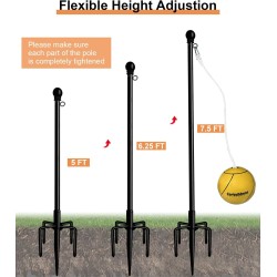Juego de pelota y cuerda para patio trasero al aire libre marca Garbuildman