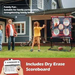 Juego de lanzamiento de fútbol | Perfecto para practica de lanzamiento en niños