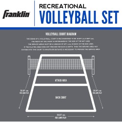 Franklin Sports - Juego de voleibol y bádminton