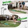 Alfombrilla de golf | Con luces LED, Palos y pelotas de golf incluidos