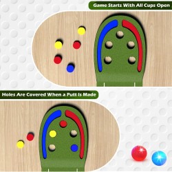 Alfombrilla de golf | Con luces LED, Palos y pelotas de golf incluidos