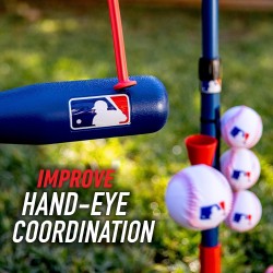 Franklin Sports Grow-with-Me Juego de bateo de béisbol, sóftbol y teeball para jóvenes y niños pequeños