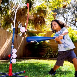 Franklin Sports Grow-with-Me Juego de bateo de béisbol, sóftbol y teeball para jóvenes y niños pequeños