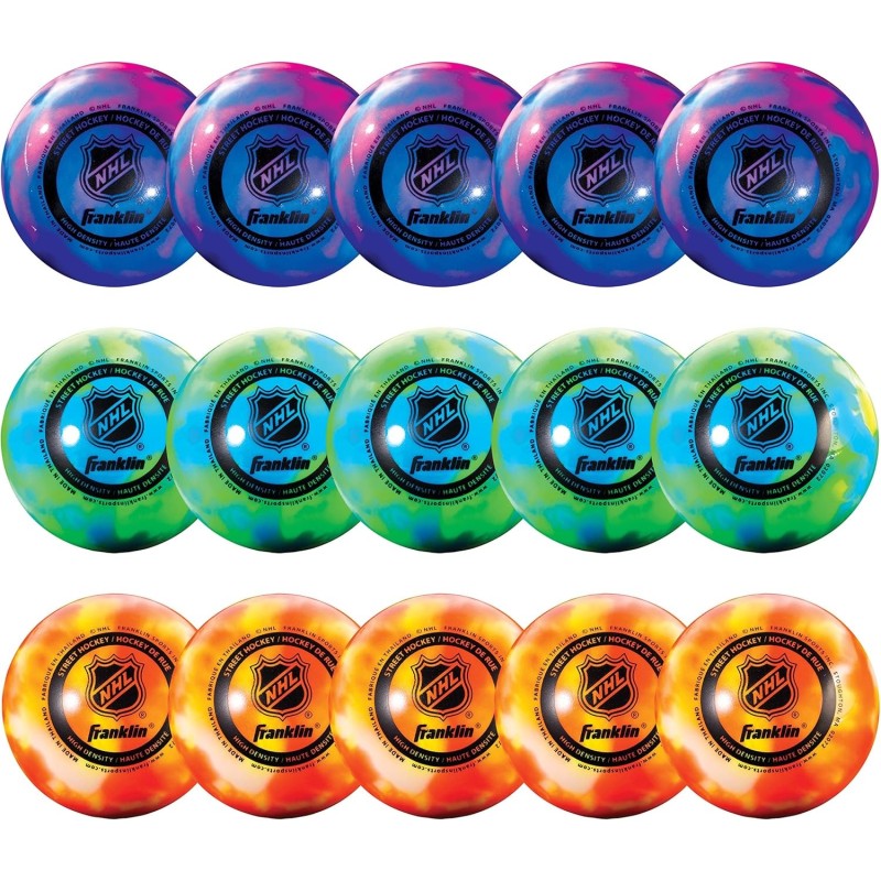 Franklin Sports NHL - Pelotas de hockey | Pelotas de hockey sin rebote para el aire libre