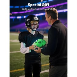 A11N SPORTS Rechargebale - Balón de fútbol iluminado | Se ilumina al impacto