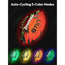 A11N SPORTS Rechargebale - Balón de fútbol iluminado | Se ilumina al impacto