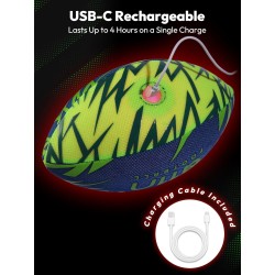 A11N SPORTS Rechargebale - Balón de fútbol iluminado | Se ilumina al impacto