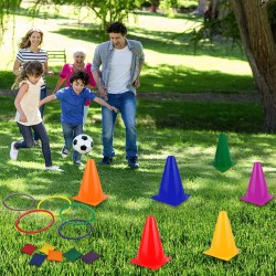Set para niños marca Unanscre Combo de 31 piezas, 3 en 1 de juegos de carnaval al aire libre.