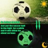 Senston Balón de fútbol que brilla en la oscuridad | Con cuero especial que brilla